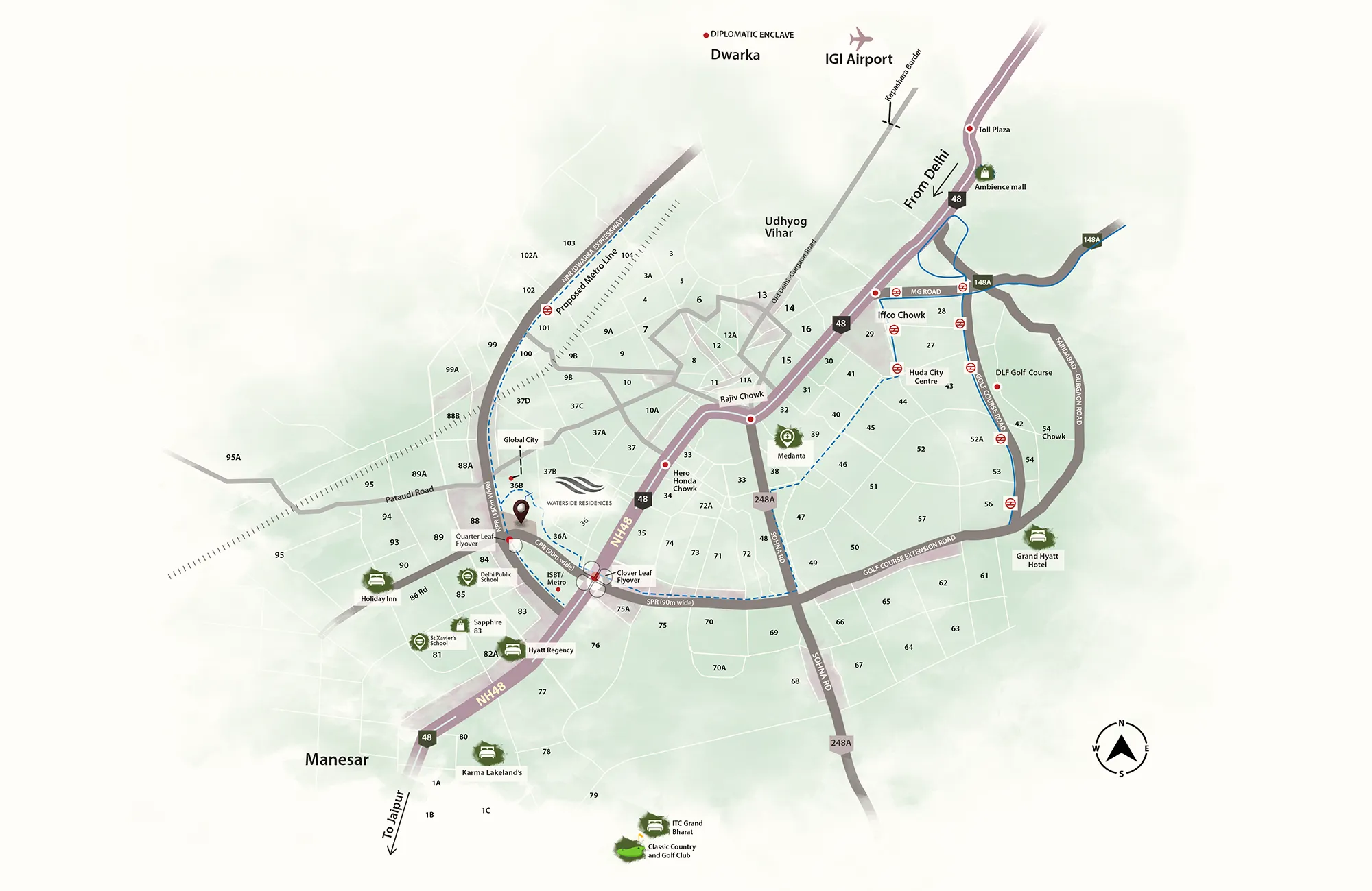 Krisumi Waterside Residences map